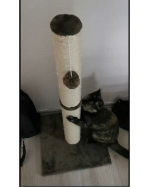 poste rascador para gatos Kerbl Opal-Maxi - Rascador (78 cm), Color Beige